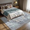 thumbnail image 6 of GLN Rugs Taxila - Indoor, Machine Washable Area Rug 8'x10' Turkish Brown/Gray Home Carpet, 6 of 8
