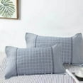 thumbnail image 4 of Bxaolu Thick Pillowcases Standard Size Set of 2 - Breathable Pillow Covers for Bedroom, Soft Pillow Cases 2 Pack, 20 x 28 Inches, Gray, 4 of 7