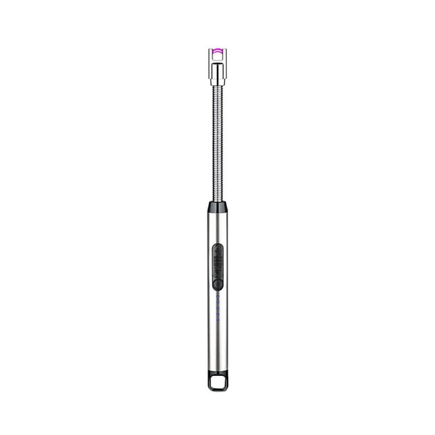 Encendedor eléctrico multifuncional Pulse encendedor a prueba de viento para velas de plata Hugtrwg Para estrenar