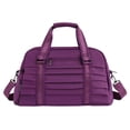 thumbnail image 2 of Bolsa deportiva de gimnasio, bolsa de viaje con compartimento para zapatos, ligera y ajustable. Púrpura, 2 of 9