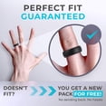 thumbnail image 2 of ThunderFit Men's Air Groove Silicone Wedding Bands, Comfort Fit Rubber Ring, 7.8mm Wide, 1.8mm Thick, Variety Multipack 4-7, 2 of 5