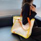 thumbnail image 2 of Sywqhk Bolso De Hombro De Lona De Color De Moda Para Mujer, Bolsos Grandes Informales (Amarillo) Sywqhk Para estrenar, 2 of 9