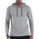 thumbnail image 1 of Camisa de hombre de manga larga Protección solar SPF 50+ Protección UV Top Color sólido Casual Sudadera con capucha deportiva, 1 of 2