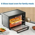 thumbnail image 5 of Mainstays XL Toaster Oven, 34QT, 6-Slice Family Size, Black, 1500W, New, 5 of 9