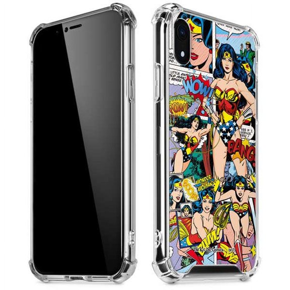 Skinit DC Comics Wonder Woman Comic Blast iPhone XR Clear Case