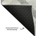 thumbnail image 3 of Addison Rugs Mayfield Washable Transitional Geometric Silver Round Rug, 8' x 8', 3 of 5