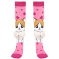 thumbnail image 2 of Bxsruta Knee High Socks Cartoon Penguin Print Cute Fun Long Winter Holiday Casual Hosiery, 2 of 5