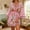 #1Pink, variant on Womens Dresses Boho Floral Mini Dresses for Women, V Neck Kimono Sleeve Embroidery Geometric Trim Casual Short Dresses