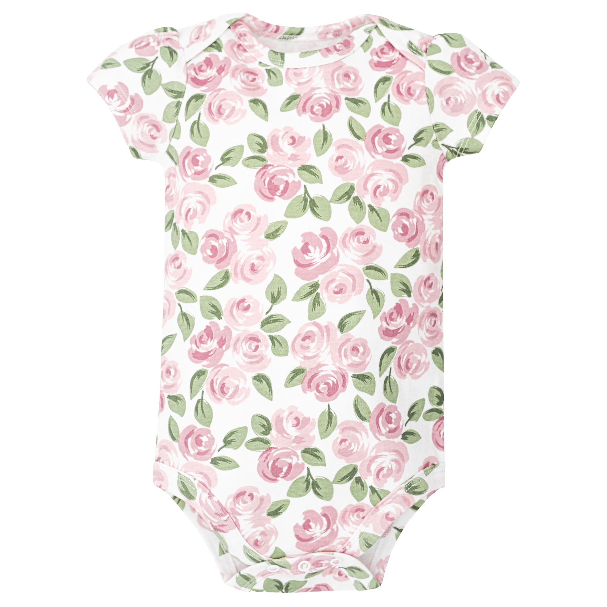 Hudson Baby Infant Girls Cotton Bodysuits 5-Pack, Bonjour Paris, Preemie