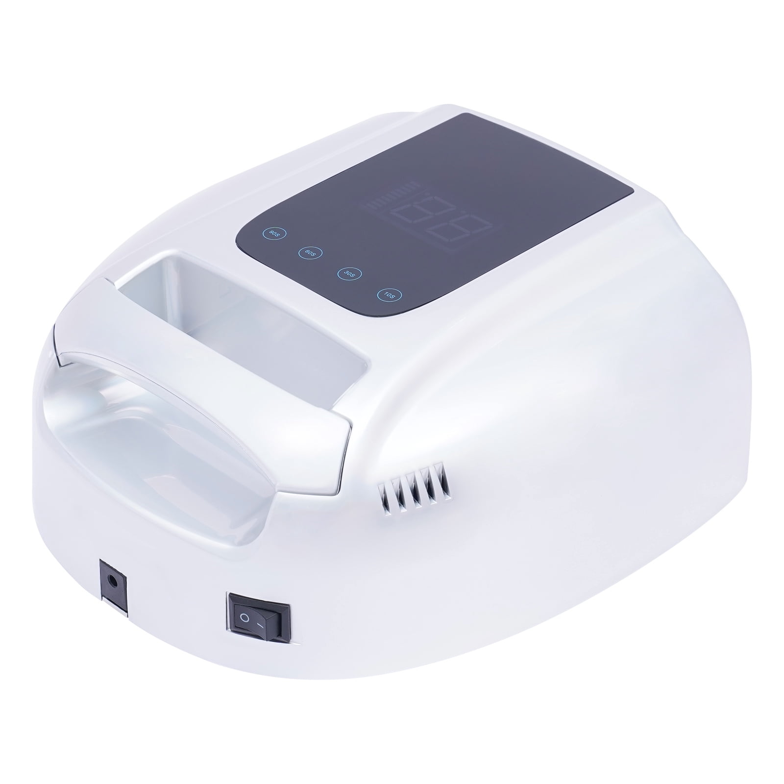 Professional Rechargeable 96W UV LED Portable Cordless UV Light for Nail Lamp Machine with Removable Stainless Steel Bottom,4 Timer Setting and Smart Sensor Nail Dryer (Silver)