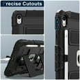 thumbnail image 5 of Decase Shockproof Rugged Case for Apple iPad 11th Gen 2025/ iPad 10th Generation 10.9" 2022 with Kickstand & Shoulder Strap,Tri-Layer PC+TPU Back Cover,Heavy Duty Shock-Absorbent Protective Case,A, 5 of 9