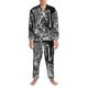 thumbnail image 3 of Fotbe Gothic Skull Floral Art Pijama de Hombre con Estampado de Manga Larga, Conjunto de 2 Piezas, Ropa de Dormir Suave y Cómoda con Bolsillos-X-Large, 3 of 7