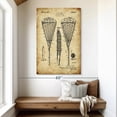 thumbnail image 2 of Elephant Stock Lacrosse Racquet Patent Wall Art - Vertical Canvas Wall Art - Living Room Wall Decor - Patent Canvas - Black And Brown Decor - 34" x 51", 2 of 8
