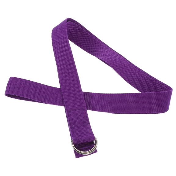 SWETRACE 5Pcs Purple Yoga Belt Strap Durable Non Elastic Fitness Band for Stretching and Stability Workout