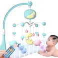 thumbnail image 3 of Campana para cuna de recién nacidos de 0 a 1 año, de 3 a 6 meses, para 12 niños y niñas, juguete musical giratorio, rompecabezas, sonajero, campana de noche, 3 of 3