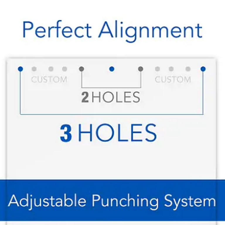 Swingline - 10-Sheet Desktop Three-Hole Adjustable Punch, 9/32 Holes - Black