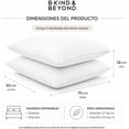 thumbnail image 2 of Almohada Ultra Suave y Cómoda B.KIND & BEYOND 2 Pack Matrimonial, 2 of 7