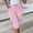 Pink, variant on Elastic High Waisted Drawstring Cargo Capris, Knee Length Pants with Pockets, Women's Casual Cargo Capris Elastic High Waisted Drawstring Knee Length Pants with Flap Pockets for Summer Daily Wear