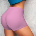 thumbnail image 4 of Fotbe Pink Shorts Sin Costuras – Shorts Deportivos de Cintura Alta para Mujer, Elásticos para Gimnasio, Yoga, Running o Ciclismo-Medium, 4 of 8