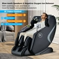 thumbnail image 2 of Costway 4D SL-Track Full Body Massage Chair with Zero-Gravity Design, Heated Shawl, Black, 2 of 10