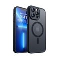 thumbnail image 1 of ccwmincc Magnetic Compatible with iPhone 13 Pro Max Case, Upgraded [Full Camera Protection] [Compatible with Magsafe] [Translucent Matte] Shockproof Protective Phone Case Cover 6.7 Inch - Black, 1 of 1