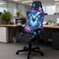 thumbnail image 5 of Whosucclay Butterfly Flower Star Print Gaming Chair Covers, Stretch Office Seat Covers with Armrest Cover, Rotating Desk Chair Protector Cover Decor for Home, Studio, 5 of 8