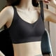 thumbnail image 2 of Brasier Sujetador Push up de Látex sin Costuras para Mujer, Talla Pequeña, Talla Grande, con Tiras de Gelatina, Soporte Suave, Cómodo, Malla Transpirable, Copa Fija. Mediana, 2 of 5