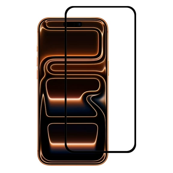 PAPAUTOP [2 Pcs] Black Full Coverage Easy Installation Tempered Glass Screen Protector for iPhone 17 Pro Max 2025