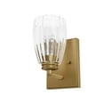 thumbnail image 2 of Hunter - Rossmoor 1-light Luxe Gold, Small Sconce Light, Dimmable, Formal Style, for Bedrooms, Dining, Living Rooms - 13196, 2 of 9
