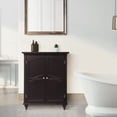thumbnail image 3 of Teamson Home Versailles Freestanding Two-Door Floor Accent Cabinet, Dark Espresso, 3 of 8