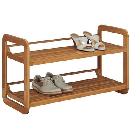Organize It All Lohas Stackable Shoe Rack in Caramel