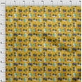 thumbnail image 4 of oneOone Cotton Jersey Yellow Fabric Cars Kids Nursery Craft Projects Decor Fabric Printed By The Yard 58 Inch Wide, 4 of 6