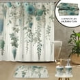 thumbnail image 2 of Ambesonne Sage Green Bathroom Decor Set in a Gift Box, Muted Fantasy Forest Art, 4 Pcs, Eggshell Grey Teal, 2 of 7