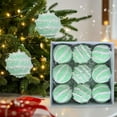 thumbnail image 2 of Cinvoph 9pcs 3.15" Christmas Ball Ornaments, Shatterproof Plastic Xmas Bulbs Decorations for Xmas Tree Winter Holiday New Year Party Supplies, Green, 2 of 6