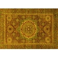 thumbnail image 1 of Ahgly Company Machine Washable Indoor Rectangle Abstract Yellow Modern Area Rugs, 7' x 9', 1 of 4