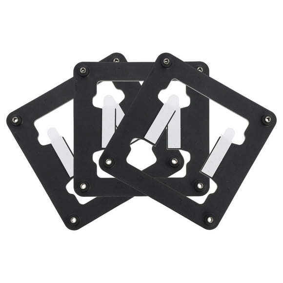 Homoyoyo 3Pack Socket Retention Bracket Black Abs Material for Cpu Radiator Mount Rack Easy to Install
