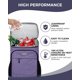 thumbnail image 5 of Mochila térmica BAGLHER para 30 latas, a prueba de fugas, impermeable, color morado, 5 of 9