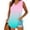 Pink, variant on Women's Sleeveless V Neck Tank Tops Gradient Summer Trendy Causal Loose Fit Workout Athletic Yoga Shirts Light Blue,Size XL