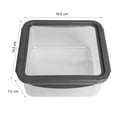 thumbnail image 2 of Hermetico Homecreations Plástico Cuadrado Tapa Expandible 1200ml, 2 of 4