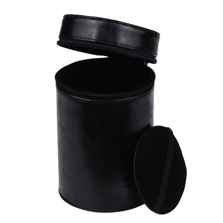 PU Leather Pouch Protective Lens Case Bag Cover Inner Size 140*85mm for Canon Nikon Sony Fuji Pentax Panasonic DSLR Universal Camera Lens (Best Medium Sized Camera)