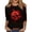 Black, variant on Womens Halloween Tops Spider Web Skull 3/4 Sleeve Funny T Shirts Bat Spider Crew Neck Horror Blouses, XL