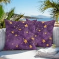thumbnail image 4 of Purple Starry Sky Outdoor Pillow Covers Pack of 2 Star Galaxy Fantasy Romantic Waterproof Throw Pillow Covers Decorative Cushion Cases for Patio Garden Tent Balcony Couch 18x18 inch, 4 of 8