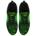 thumbnail image 2 of St Patricks Day Shoes for Women Breathable Running Sneakers Men Green Four Leaf Clover Shoes for Irish Festival Gift Black Size 4, 2 of 5