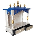 thumbnail image 2 of Mereappne Wall Hanging Wooden Temple for Office & Home Blue & White Perfect for Home Décor, 2 of 4