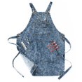 thumbnail image 1 of Delantal de trabajo Jeanerlor de mezclilla de algodón con bolsillos para mujer, color azul, 1 of 9