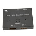 thumbnail image 3 of Conmutador Displayport 1.4 8K 60Hz Bling Bling 1 en 2 y 2 en 1 para proyector TV y monitor, 3 of 12