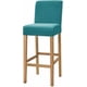 thumbnail image 3 of 2025 Latest Model 2 Pack Stretch High Barstool Slipcovers With Back Bar Stool Jacquard Square, 3 of 4