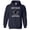 Navy, variant on Mess With the Meow Meow Hoodie Sweatshirt Unisex Large Black