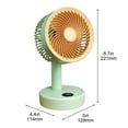 thumbnail image 3 of PALIFEUR Desk Fan, Desktop Electric Small Fan, Lightweight Portable Fan for Bedroom Home Office, 3 Speed Settings with USB Port Adjustable Mini Fan, 8.7x5 Inch, 3 of 9