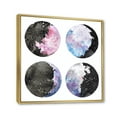 thumbnail image 3 of Designart 'Moon Phases With Sky and Stars' Bohemian & Eclectic Framed Canvas Wall Art Print, 3 of 5
